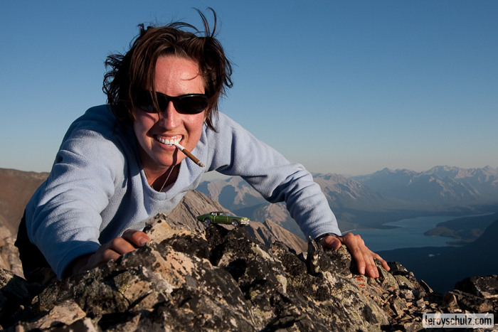 Exhaling at the summit