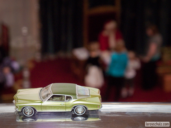 Getting a photo taken with Santa