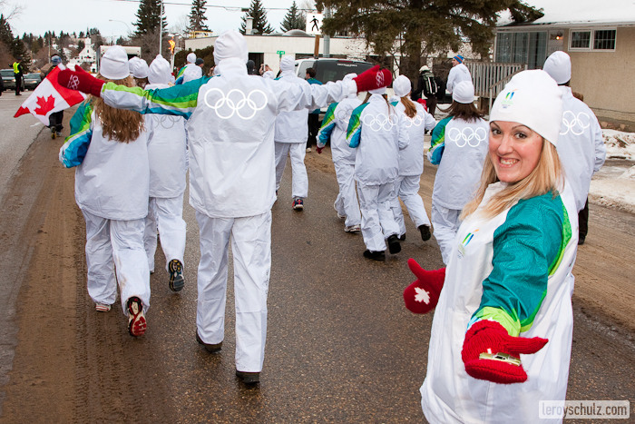 During The Olympic Torch Relay