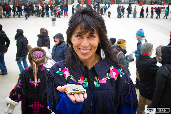 Smiley-Protesting With Morningstar