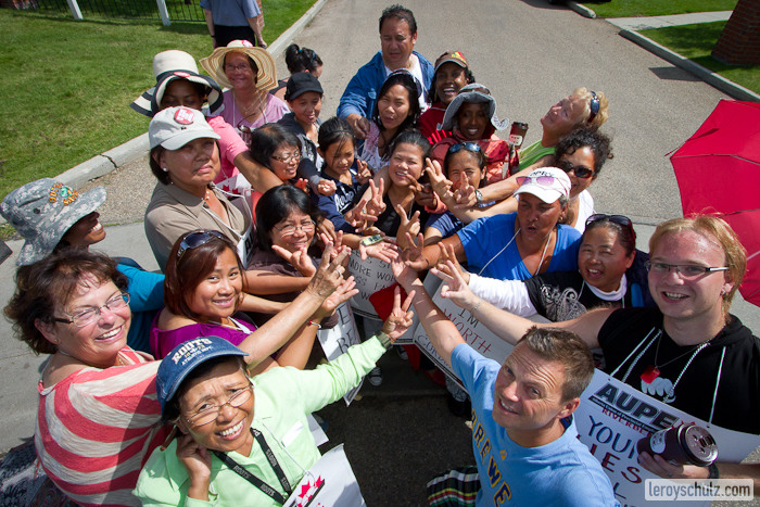 On The Picket Line With The Strikers
